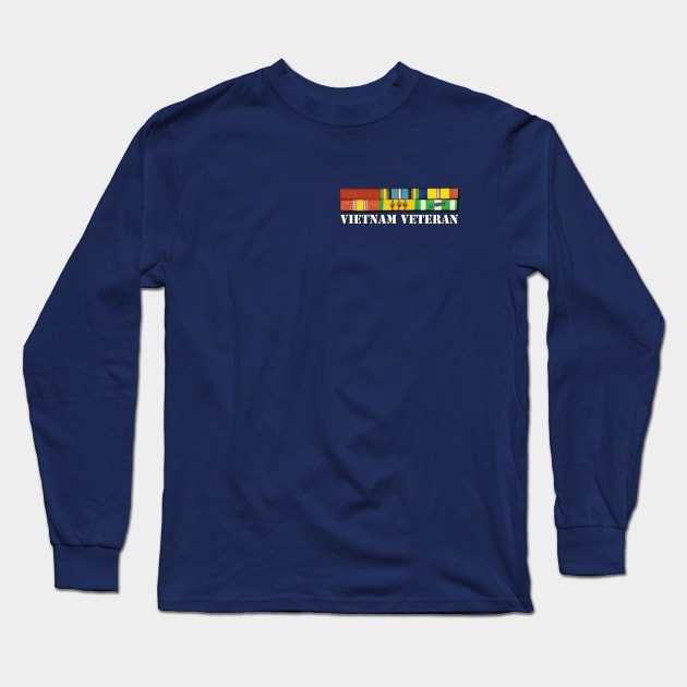 Vietnam Veteran Ribbons Long Sleeve T-Shirt by 